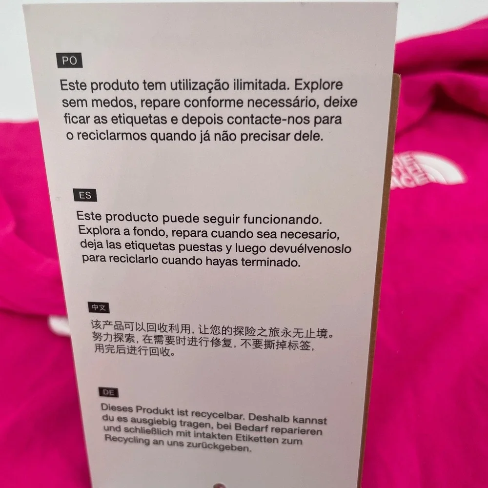 The North Face T-Shirt Circular Design XL Pink NWT